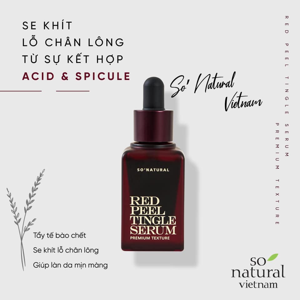 [ CHÍNH HÃNG ] Sample [gói] red peel tingle serum - peel da không bong tróc