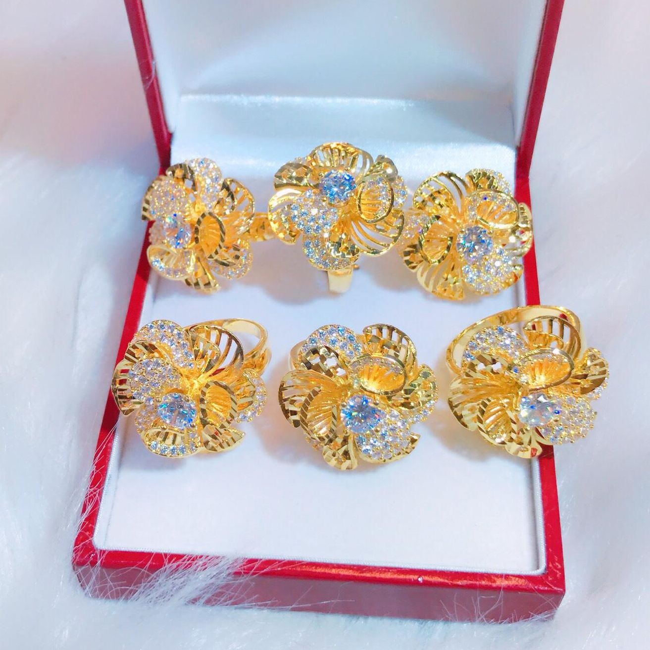 Beautiful women ring, white gold ring, sterling silver ring, luxury Phale ring, luxury diamond ring, 24K non gold ring, wedding gold ring, feng Shui stone ring women's fashion ring-jewelry Gado n999 guaranteed not black