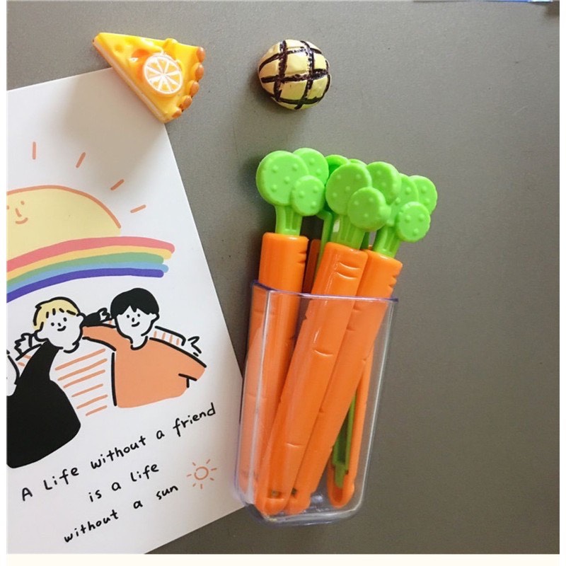 Kẹp giữ miệng túi niêm phong bảo quản thực phẩm hình cà rốt PP02