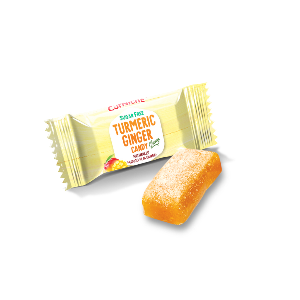 Kẹo gừng nghệ không đường hiệu Corniche 100g