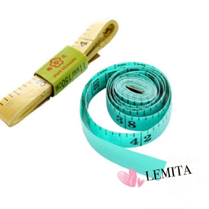 Thước dây đo eo, thước dây đo 3 vòng, thước dây may đo 150cm TH01 LEMITA