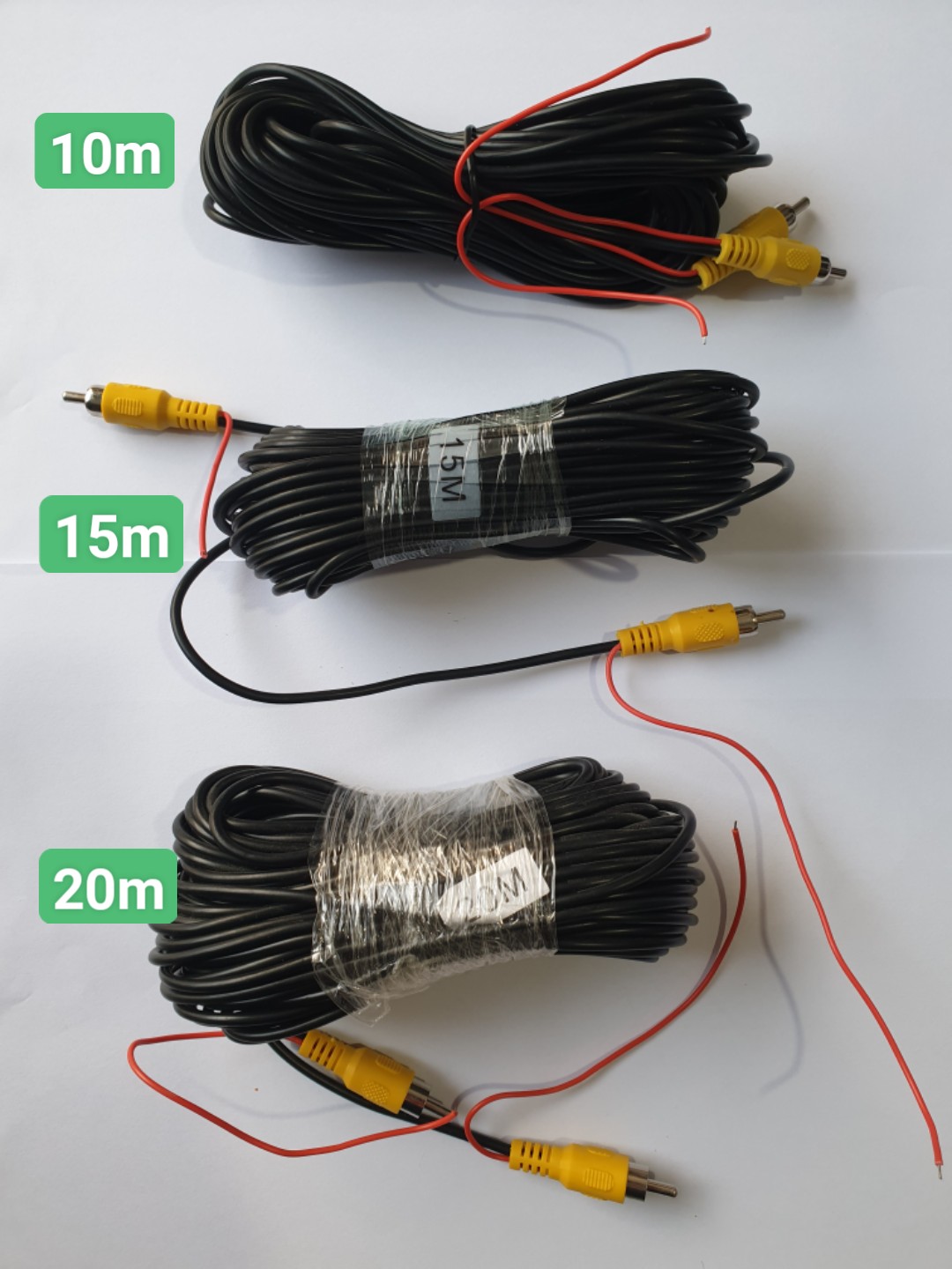 dây đấu nối camera lùi oto.kích thước 10m - 15m - 20m