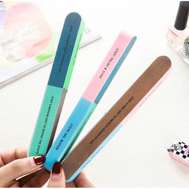 Dũa móng tay 7 mặt chà nhám và đánh bóng - phụ kiện nails minh anh