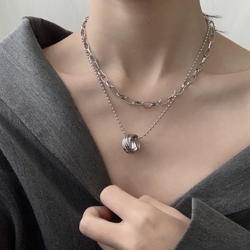 Set dây chuyền unisex phong cách cá tính
