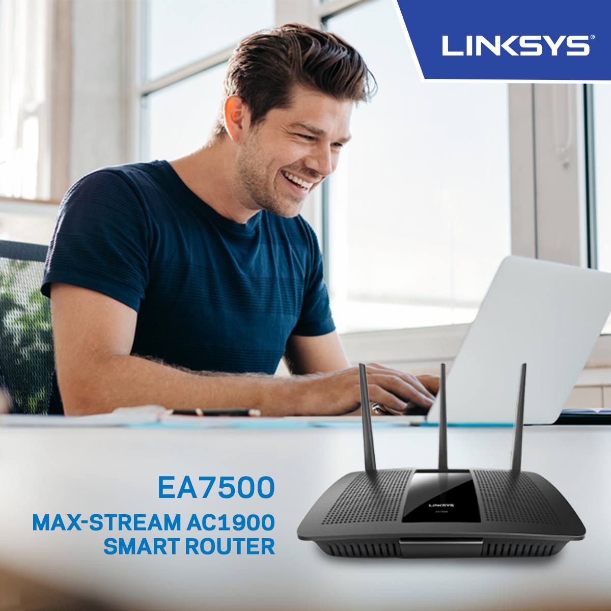 Router Wifi Max-Stream™ AC1900 LINKSYS EA7500S - Hãng Phân Phối Chính Thức