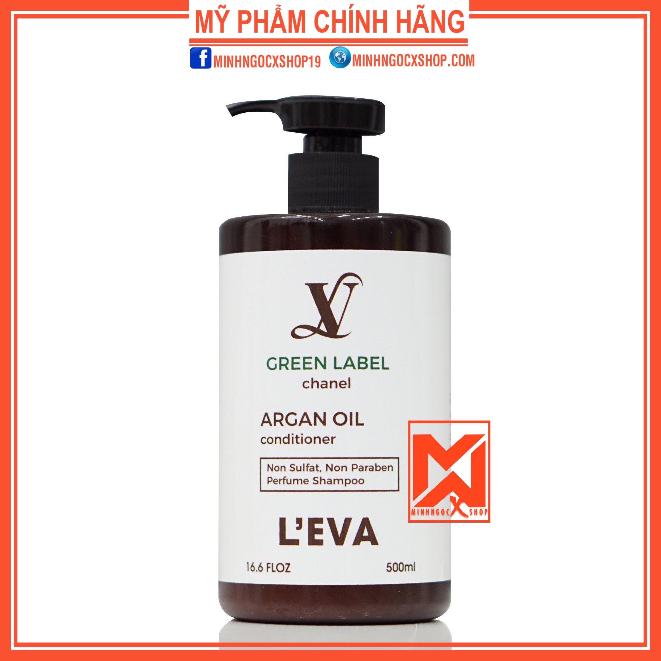 DẦU XẢ CHỐNG RỤNG KÍCH MỌC TÓC HƯƠNG NƯỚC HOA LEVA GREEN LABEL 500ML CHÍNH HÃNG