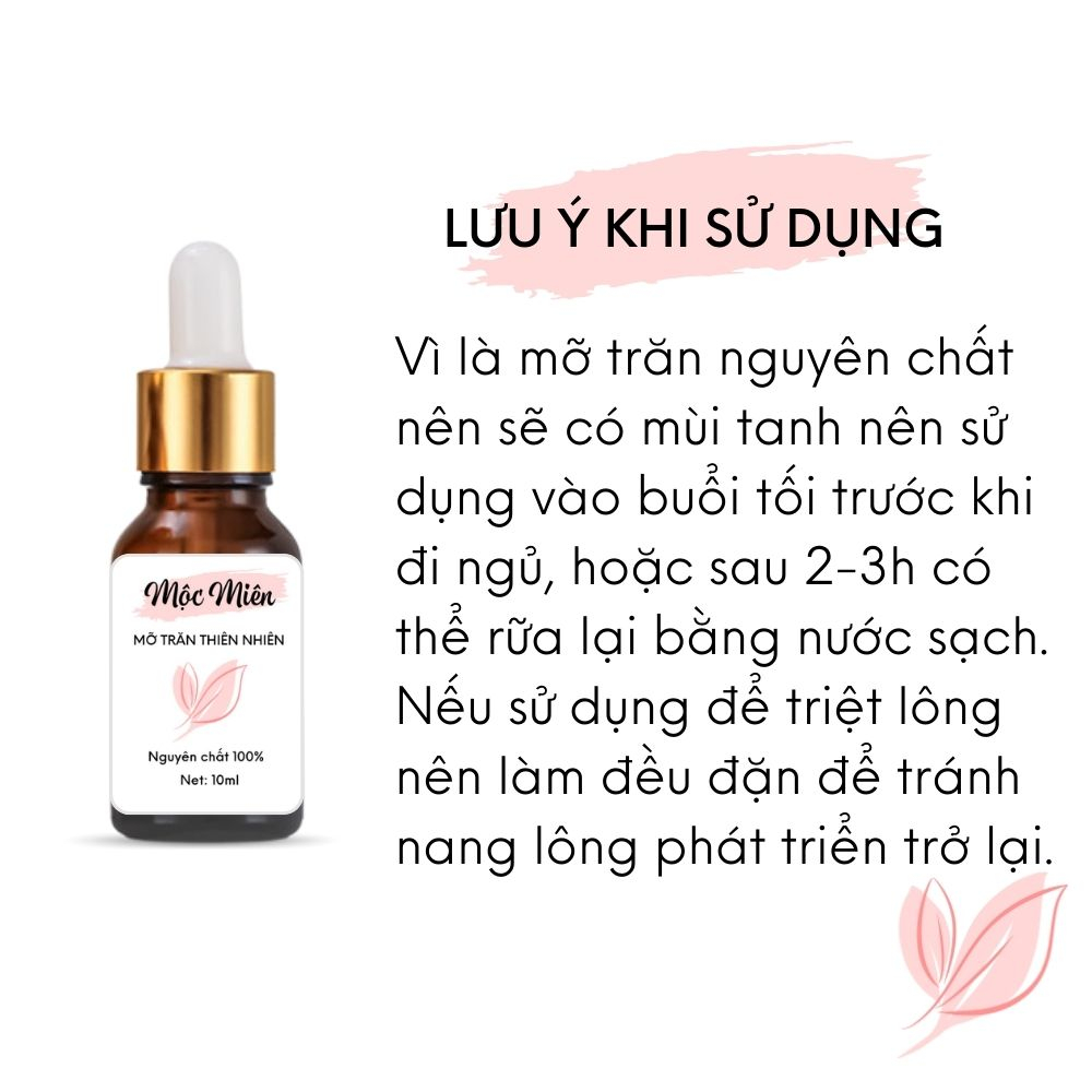 MỠ TRĂN NGUYÊN CHẤT GIÚP TRIỆT LÔNG