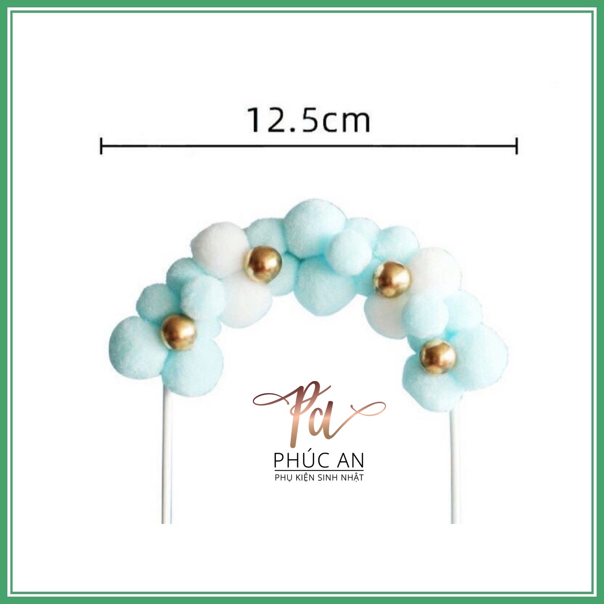 Cổng Bông Trang Trí Bánh Kem HPBD