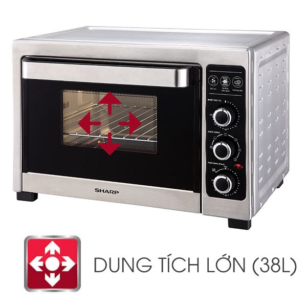 Lò nướng Sharp EO-A383RCSV-ST 38L - Hàng chính hãng