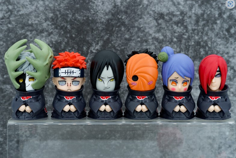 Tượng Akatsuki chibi - Naruto - combo 6 tượng