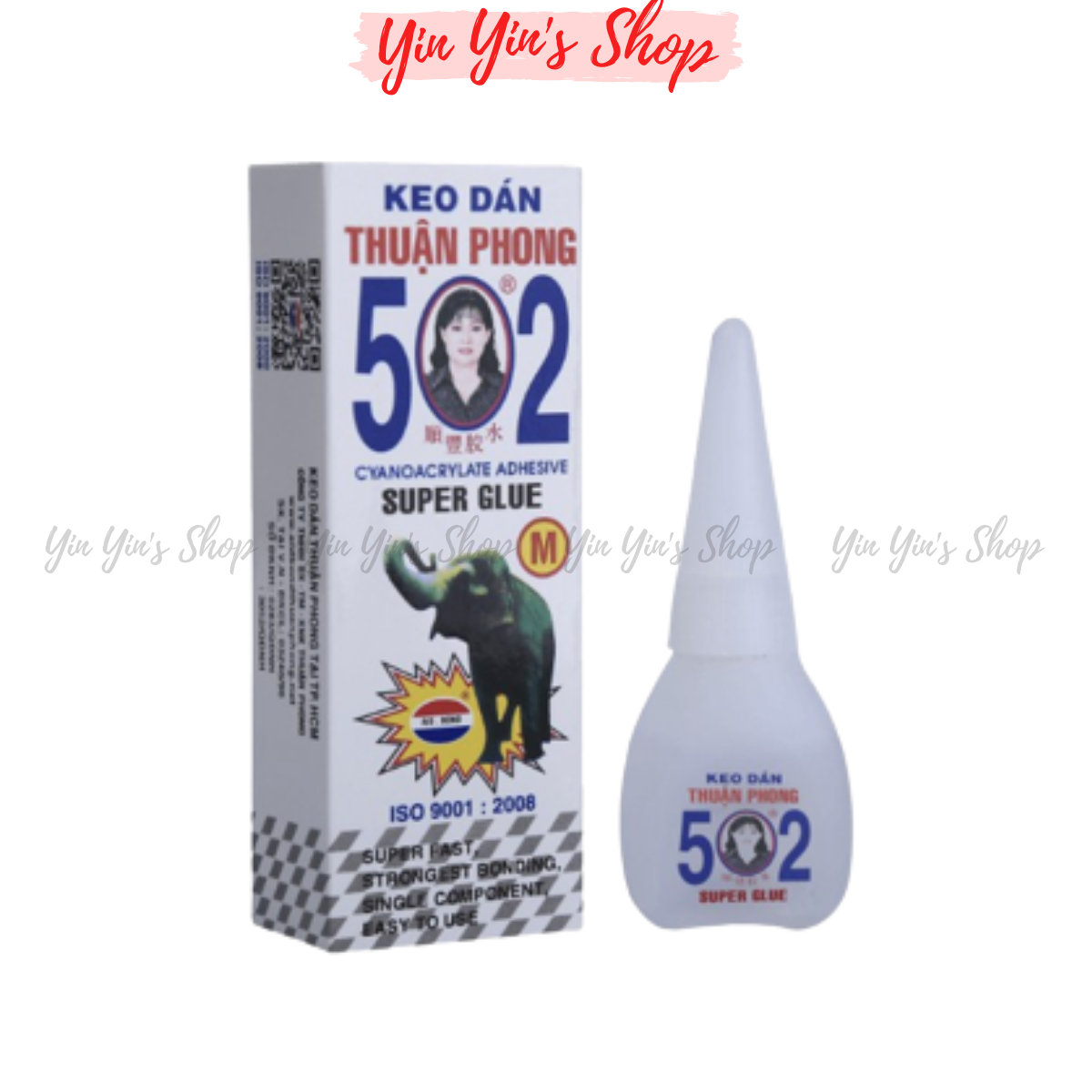 Combo 3 Chai Keo Dán 502 Con Voi Siêu Dính Đa Năng