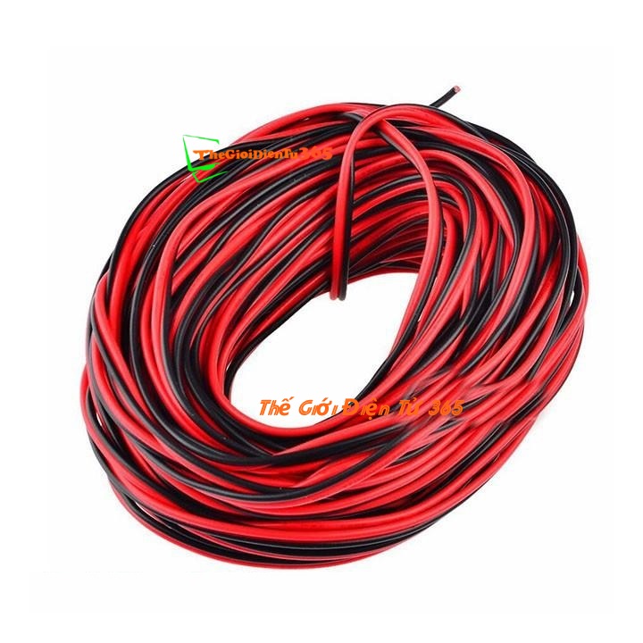 Dây Diện Đôi Đỏ Đen 2x0.75mm Loại Tốt 2 Mét