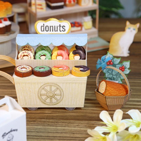 Mô hình giấy 3D tiệm bánh ngọt