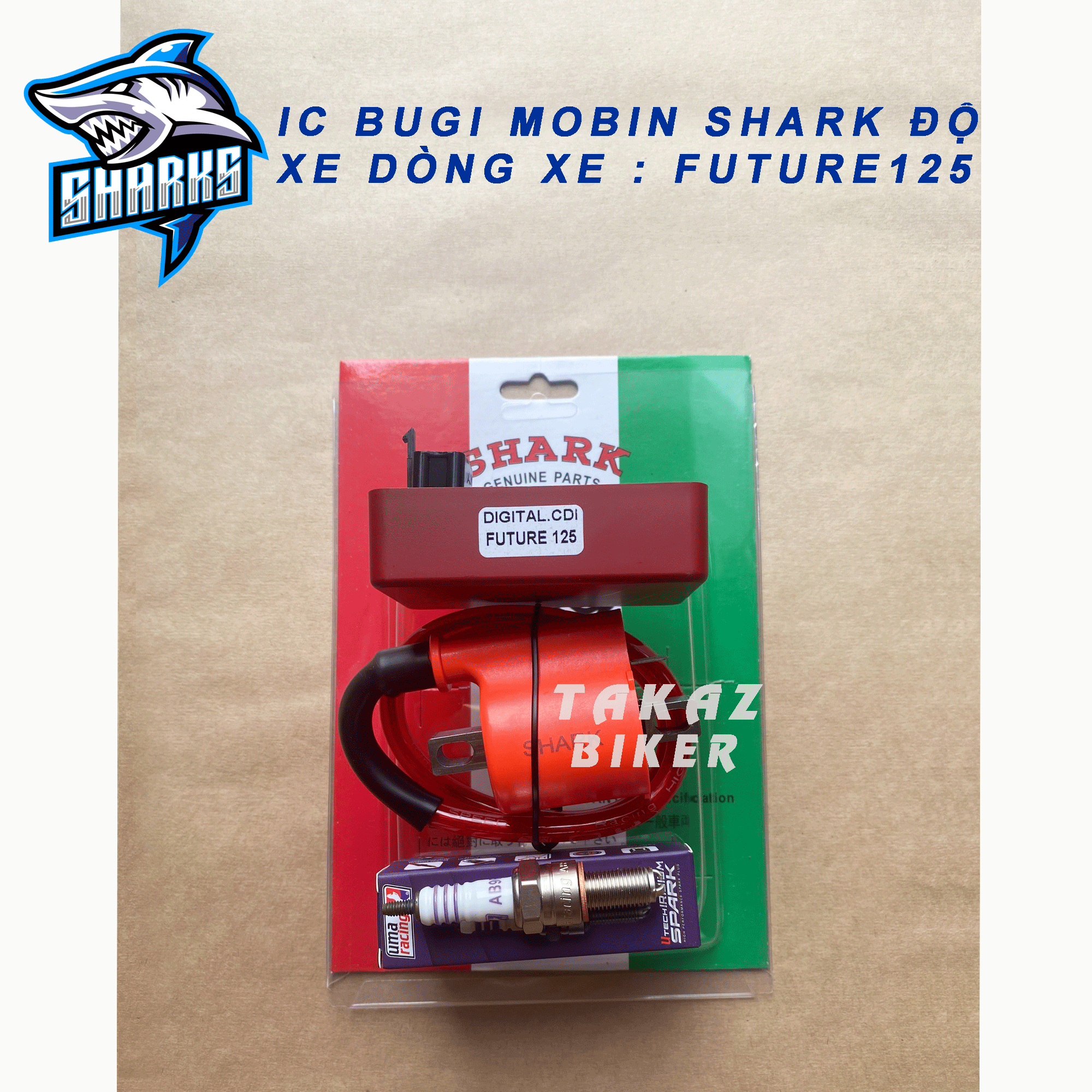 Combo Độ dàn lửa IC Mobin Bugi Uma cho Future 125 Wave Alpha 110 Blade 110 SHARK Malaysia