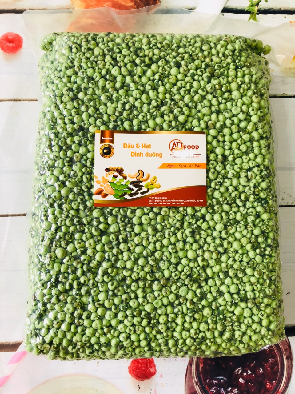 1kg đậu hà lan sấy vị wasabi