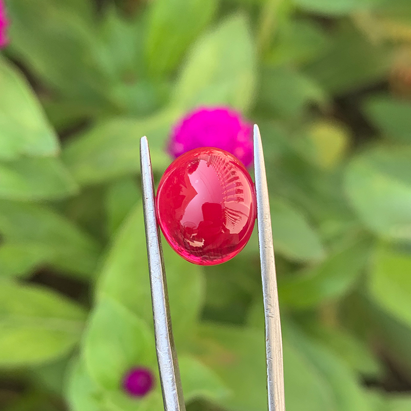 Đá ruby tự nhiên 100% KHAI TUYEN đã kiểm định GS001