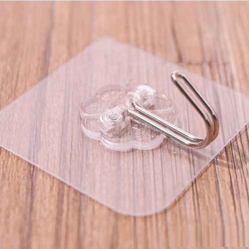 Combo 10 móc dán tường chịu lực trong suốt, độ bám dính tốt, dễ sử dụng dán được trên nhiều bề mặt