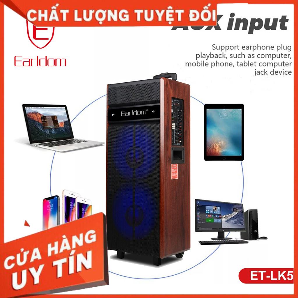 Loa kéo di động Earldom ET-LK5 ( Kèm 2 mic không dây)
