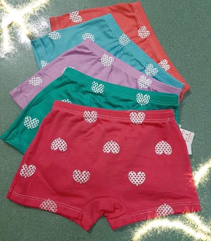 [HCM]Combo 5 quần lót bé gái size 4 từ 17-19kg