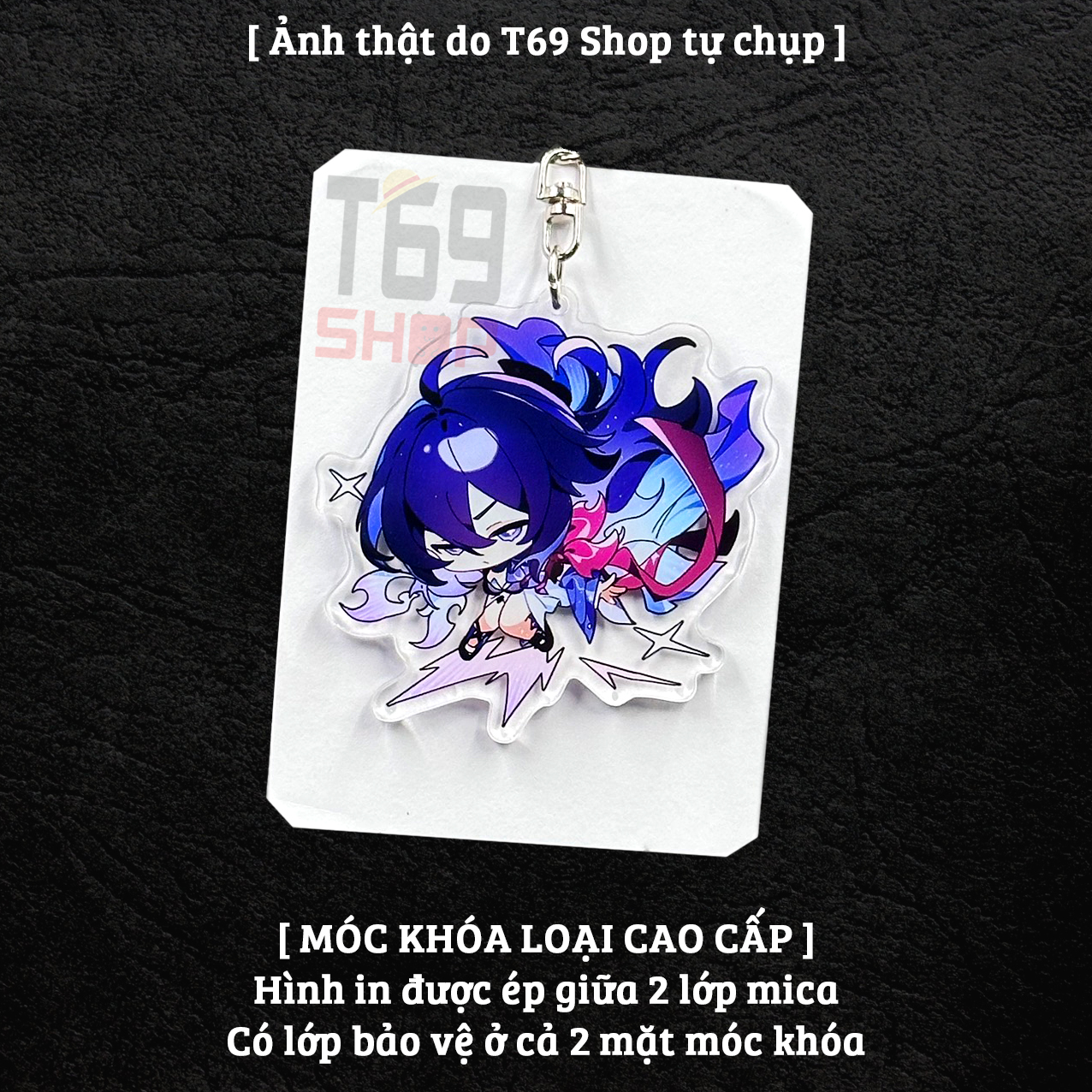 [63 mẫu] Móc khóa mica game Honkai: Star Rail - Cute ver 2 (Loại cao cấp - Hình in ép giữa 2 mặt mica) [T69 Shop]