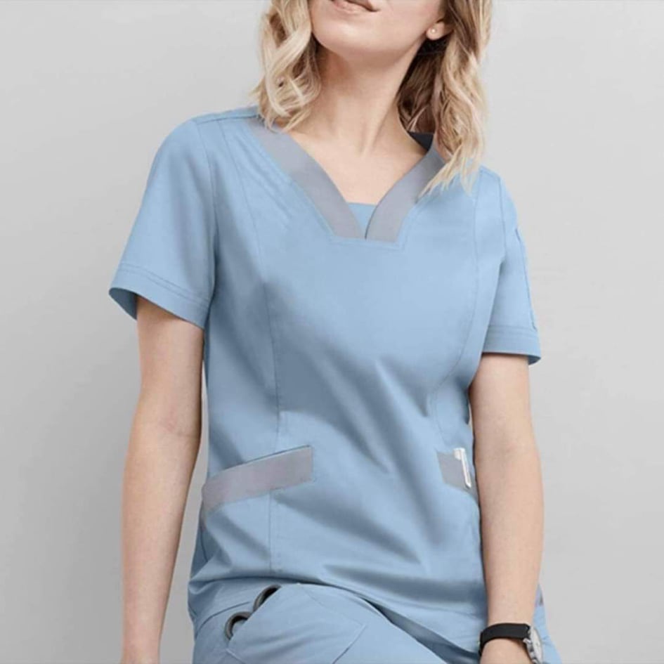 [BỘ SCRUBS THIẾT KẾ MAY RIÊNG] dành cho Bác Sĩ , Điề dưỡng, spa CHẤT LIỆU KAKI LỤA CAO CẤP (CÓ MAY THEO SỐ ĐO RIÊNG )