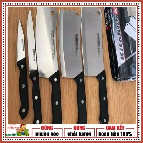 [HCM]BỘ DAO 5 MÓN MADE IN THÁI LAN KITCHEN KNIFE.