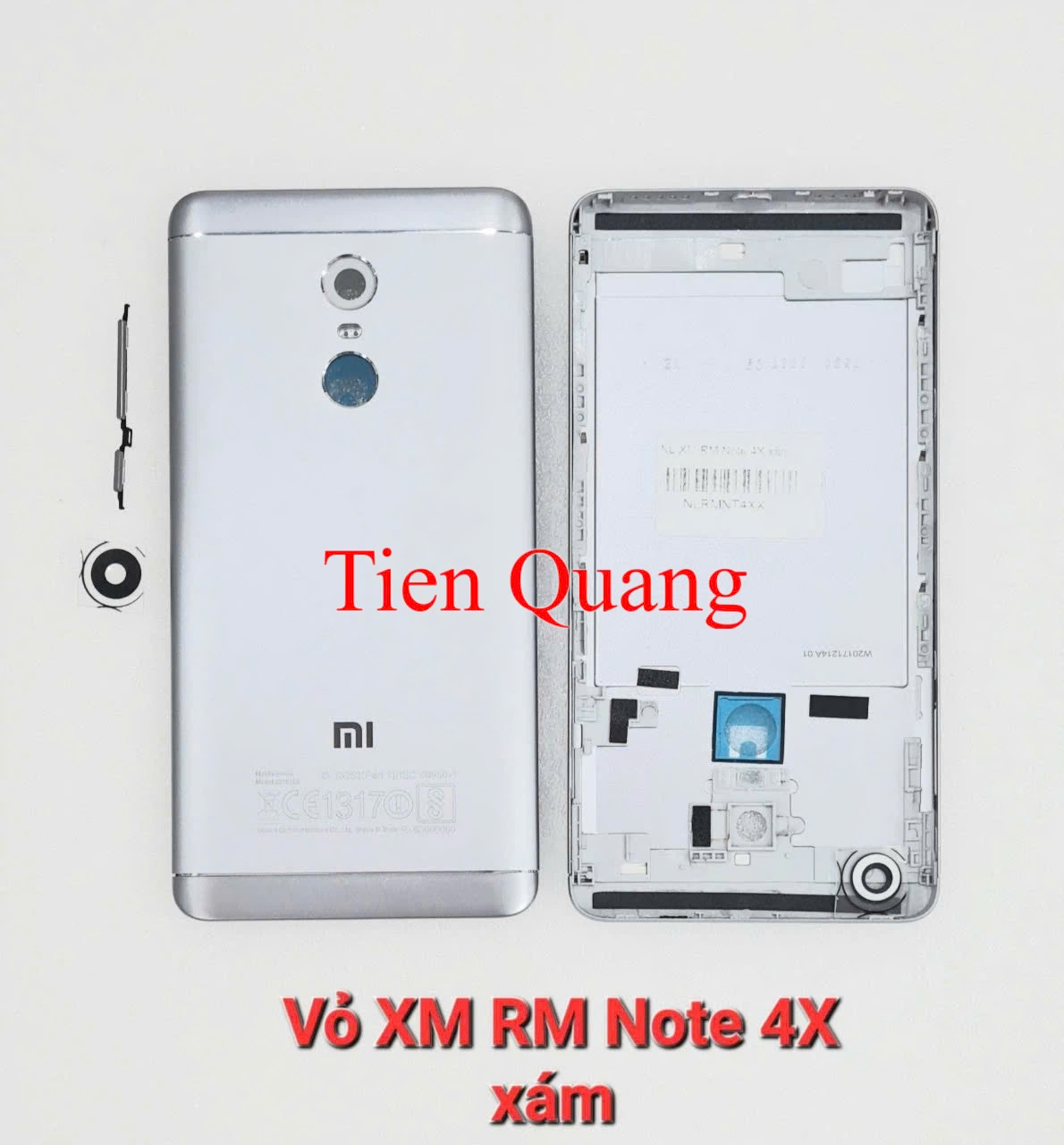 Bộ vỏ Xiaomi Redmi Note 4X (Gồm lưng liền viền, khung xương, kính cam, nút bấm)