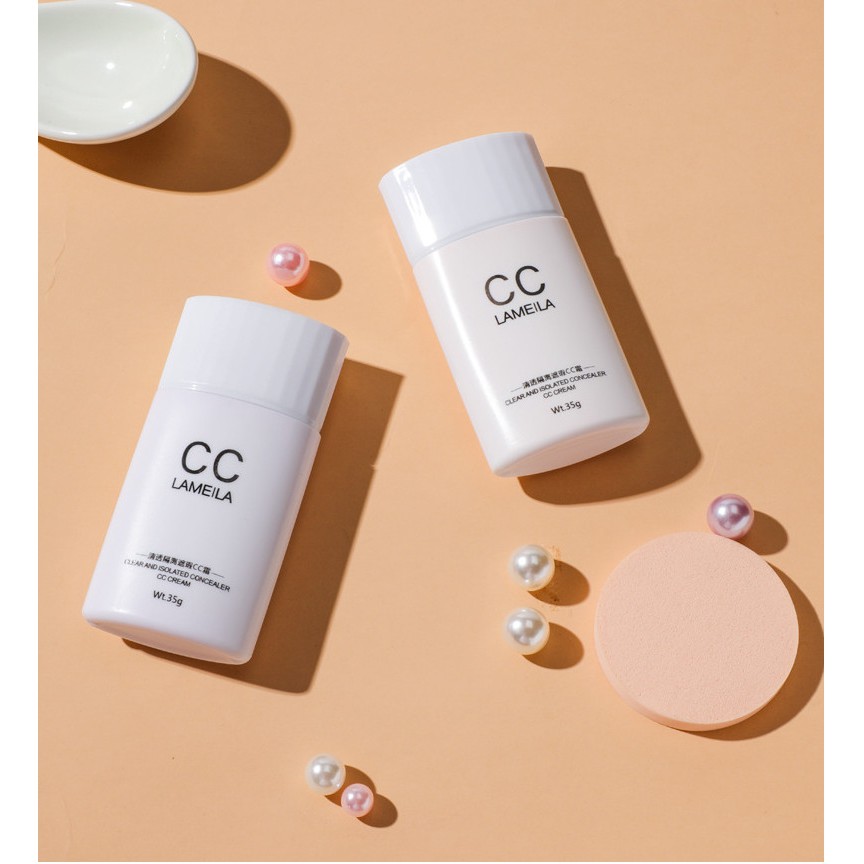 Kem nền Lameila Clear & Isolated Concealer CC Cream 35g dạng tuýp
