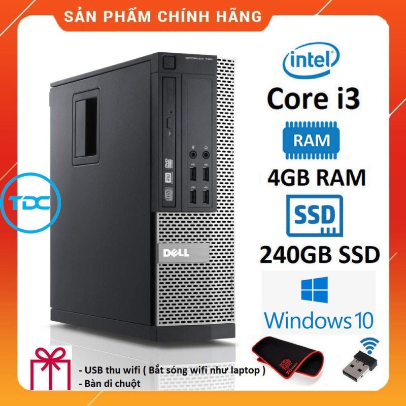 Bảng giá [Trả góp 0%]Case máy tính để bàn Dell Optiplex 790 SFF Core i3/ Ram 4GB/ SSD 240GB. Quà Tặng Bảo hành 2 năm. Hàng nhập khẩu Phong Vũ