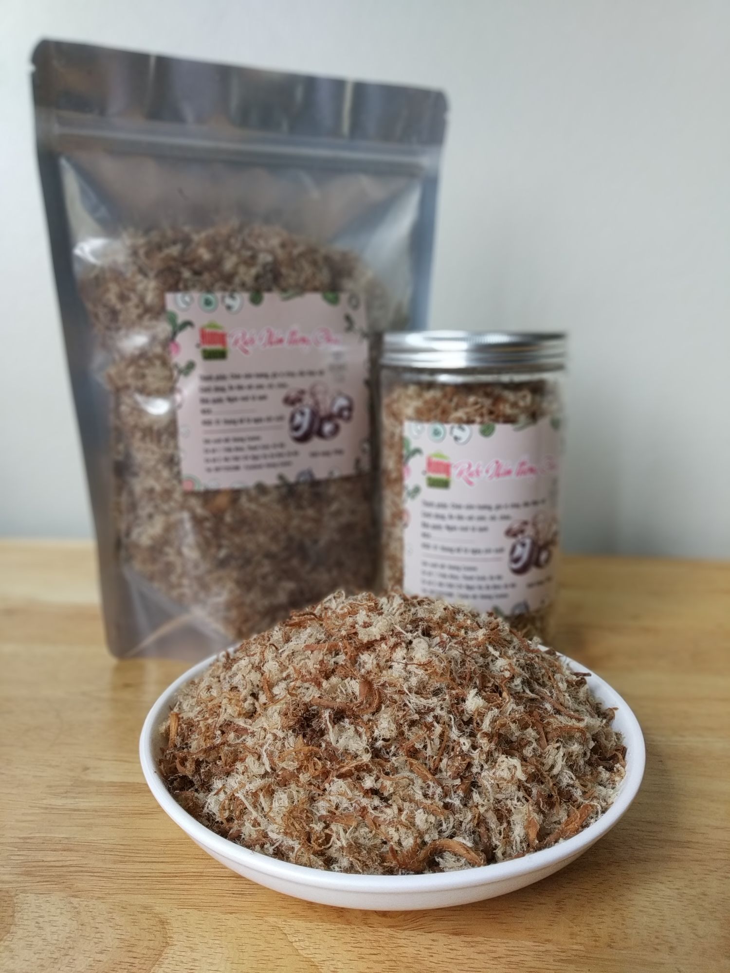 Ruốc nấm thịt heo túi 500gr
