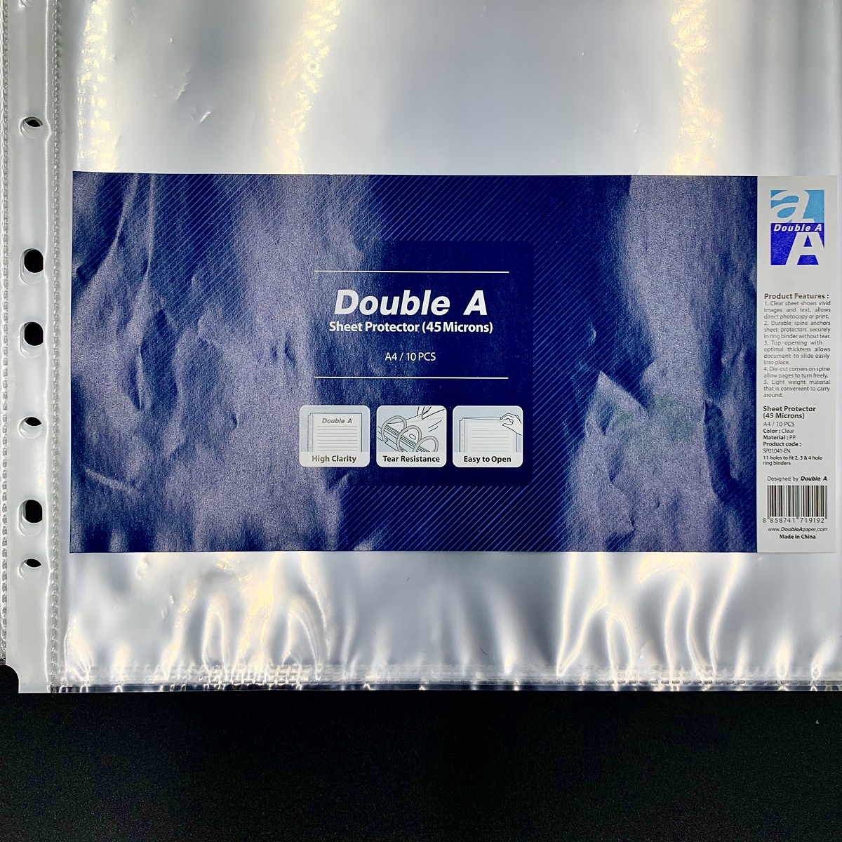 Bìa Lỗ Double A 1 Xấp 10 Cái