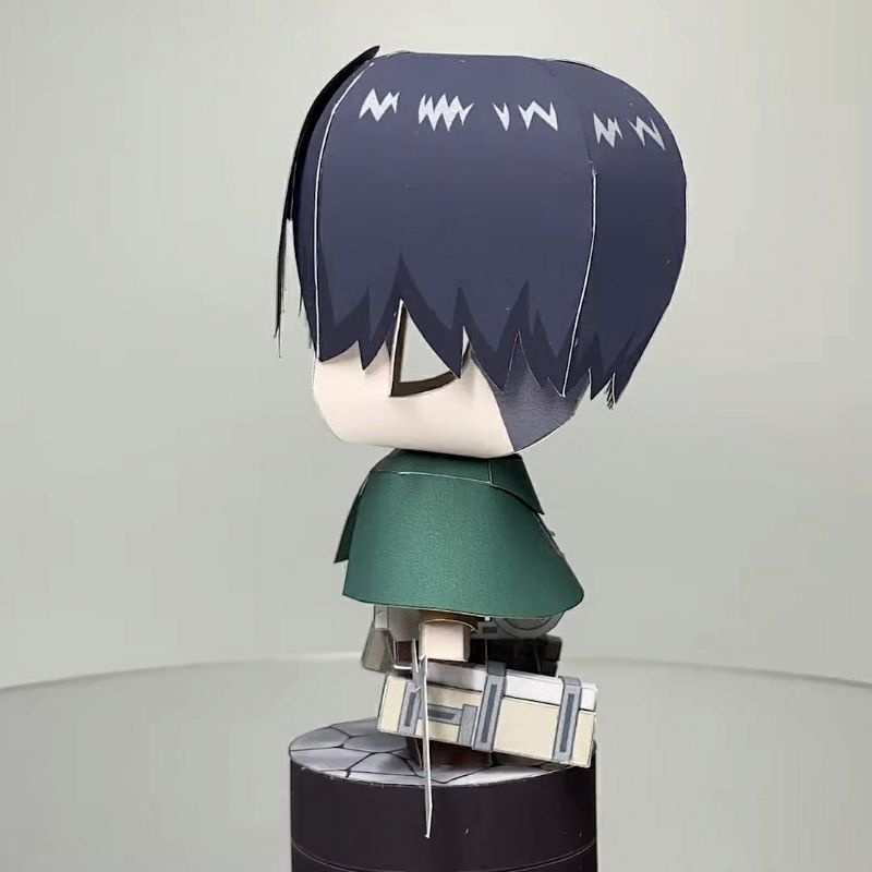 Mô hình giấy anime  (ATTACK ON TITAN) chibi Levi Ackerman