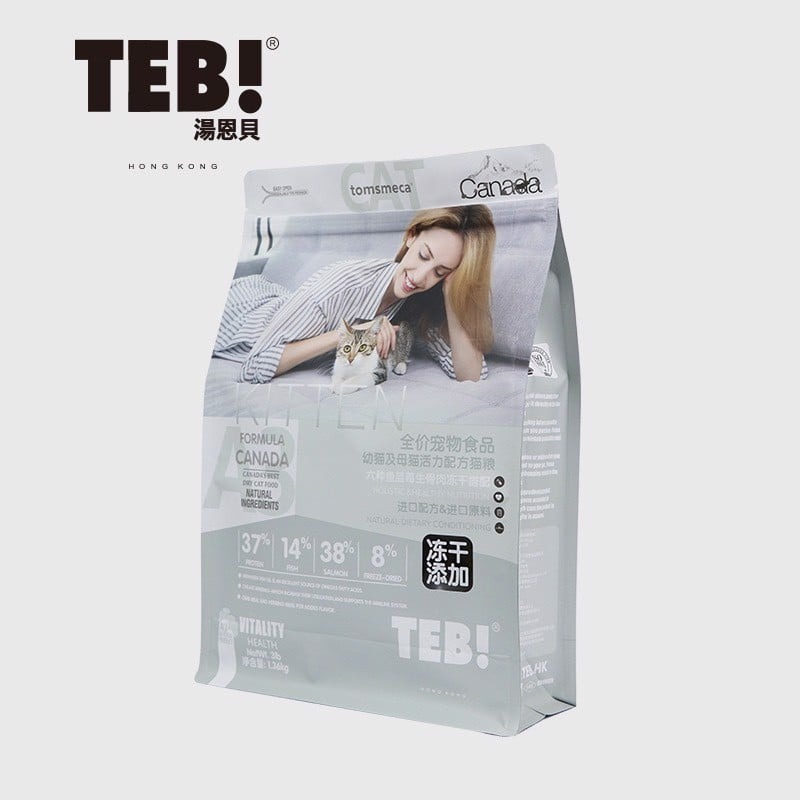 Hạt cho mèo teb a mix thịt cá sấy khô - đủ 4 vị -