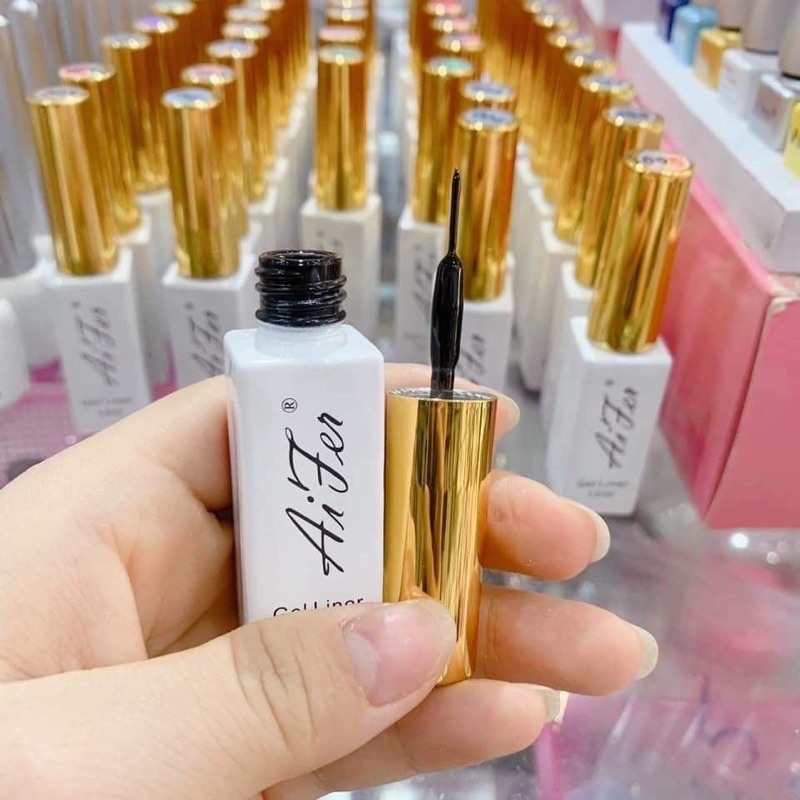 Cọ nét sơn gel GIÁ RẺ AIFER 12ml, sơn nét, phen đầu móng, màu trắng, màu đen, nhủ vàng, nhủ bạc, sẵn hàng cho thợ nail