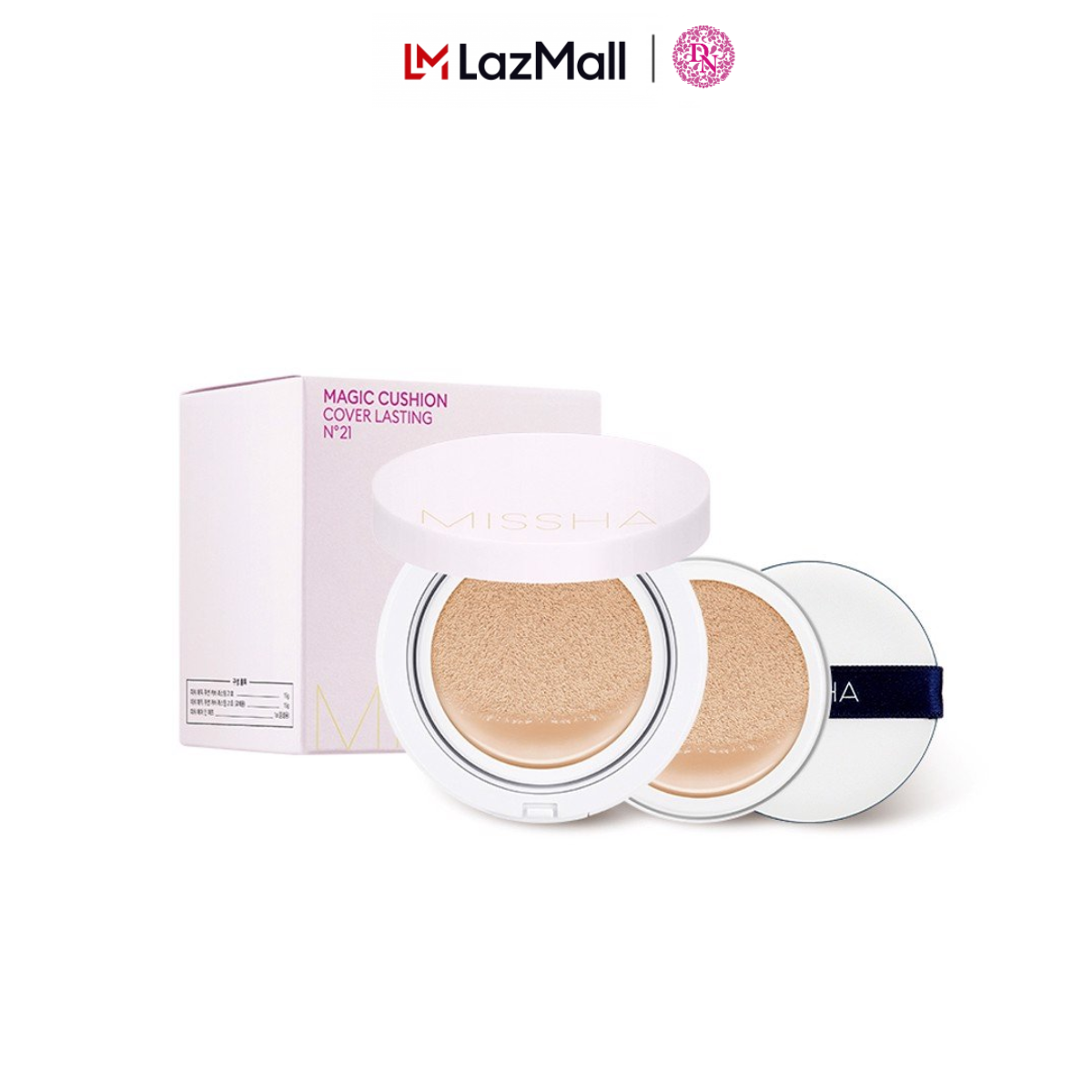 Phấn nước kiềm dầu missha magic cushion cover lasting hàn quốc spf50+/pa+++ 17g - màu hồng - youdo