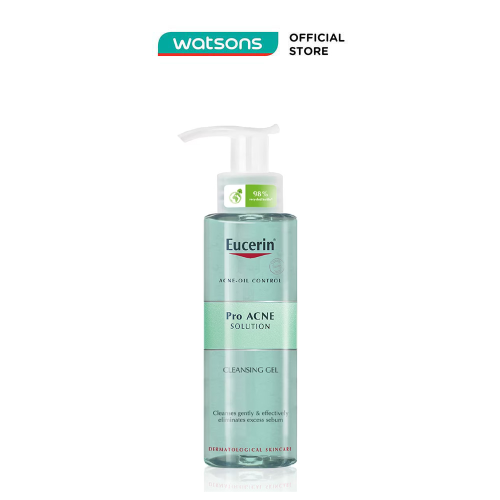 Gel rửa mặt eucerin loại bỏ nhờn ngừa mụn 200ml