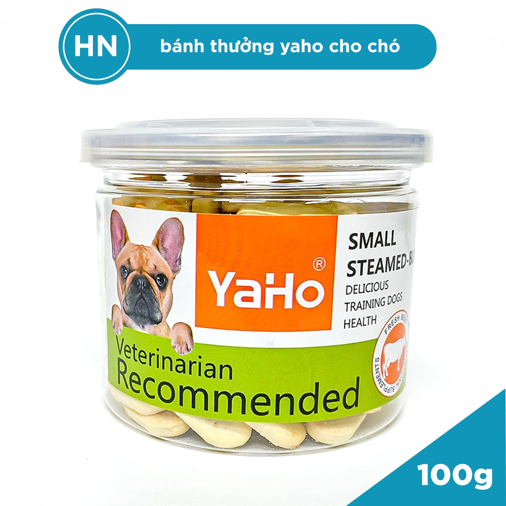 Đồ Ăn Vặt Bánh Thưởng Canxi Cho Chó Small Steamed Bun Yaho 100g