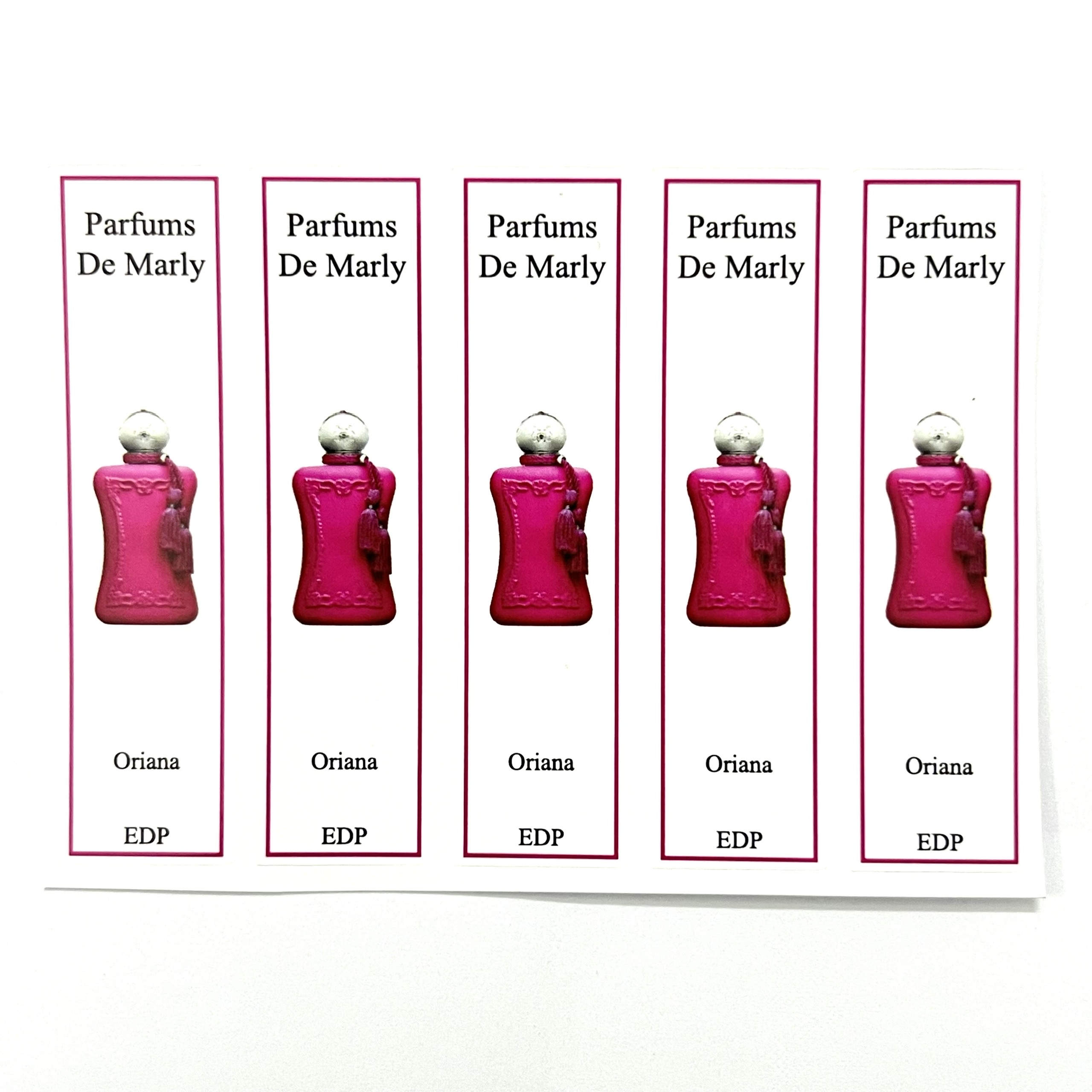 Combo 10 PCs Parfums de Marly perfume bottle sticker for full series dropper bottle