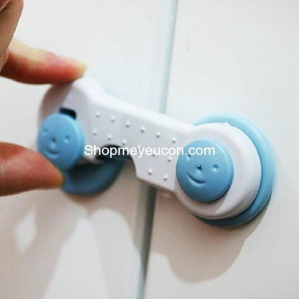 Khóa Tủ Lạnh Loại Thẳng, Khóa Cài Cửa Tủ Chống Kẹt Tay Loại Chốt Tròn Thông Minh