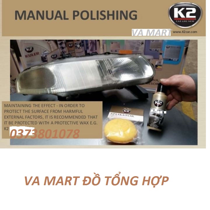 Kem phục hồi độ sáng đèn pha ô tô