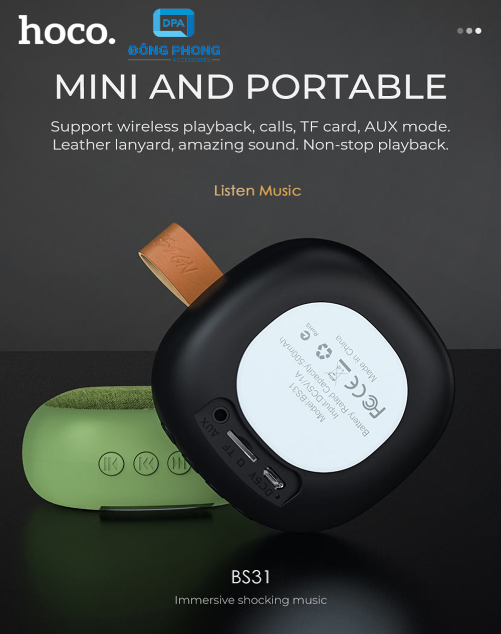 Loa Bluetooth Mini Hoco BS31 Chính Hãng