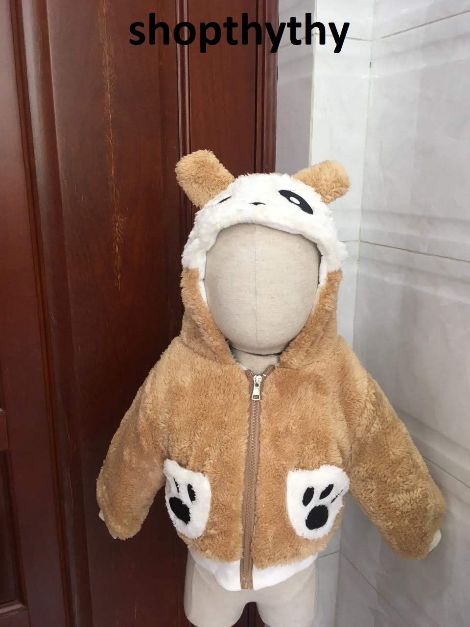 Áo khoác lông cừu dành cho bé từ 8 - 14kg
