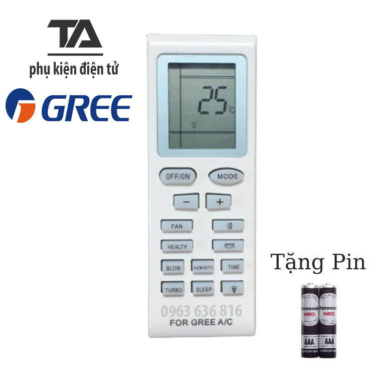 [ FREESHIP ] ✔ REMOTE MÁY LẠNH GREE  - ĐIỀU KHIỂN ĐIỀU HÒA GREE