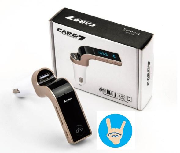 [HCM]Tẩu sạc xe hơi bluetooth đa chức năng cao cấp CarG7