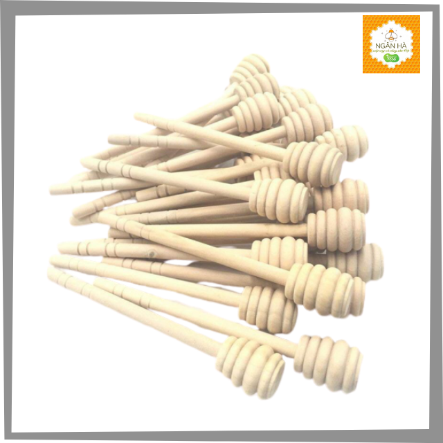 Cây Lấy Mật Ong Bằng Gỗ Cán Dài 14.5 cm