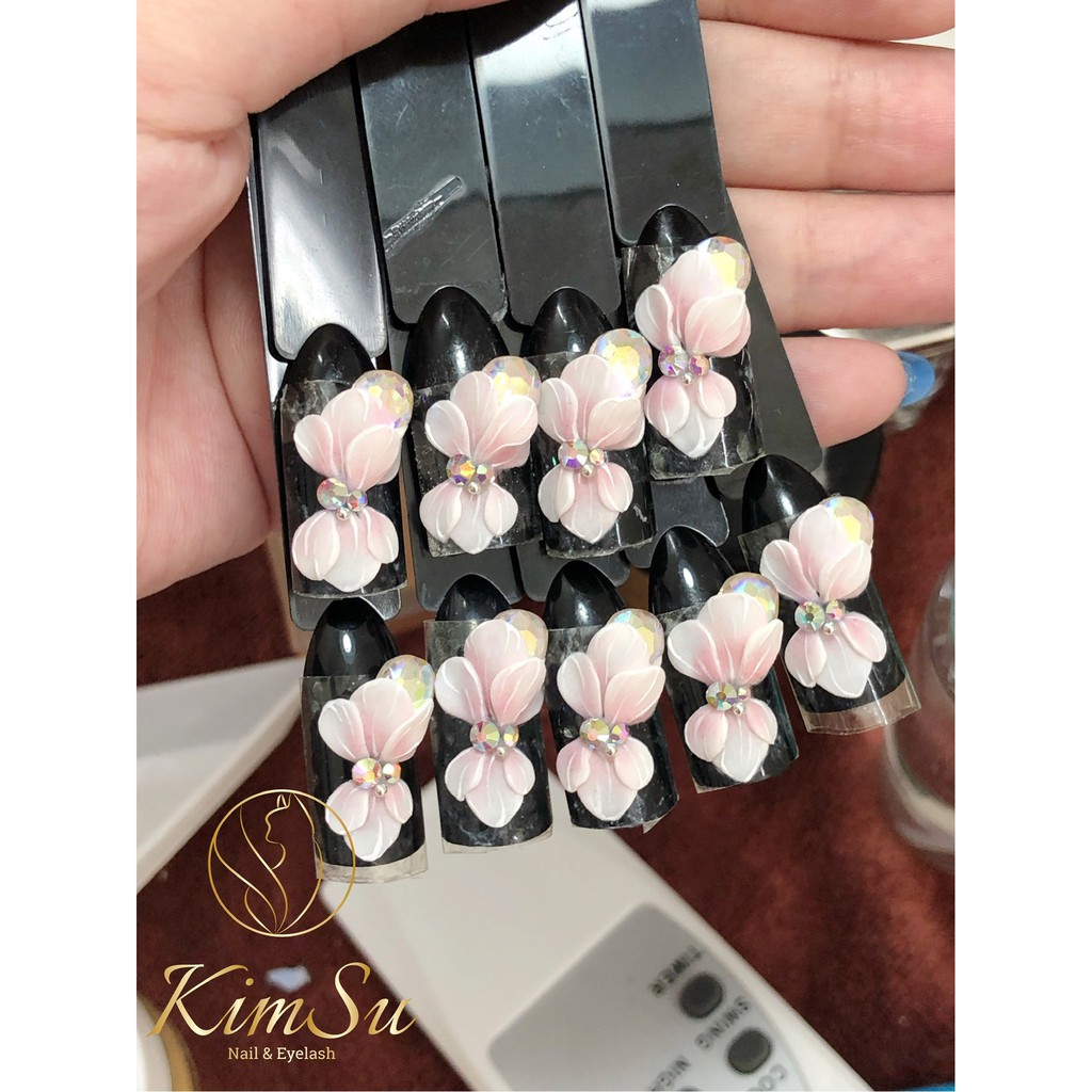 Phụ kiện nail- hoa bột- cúc dài