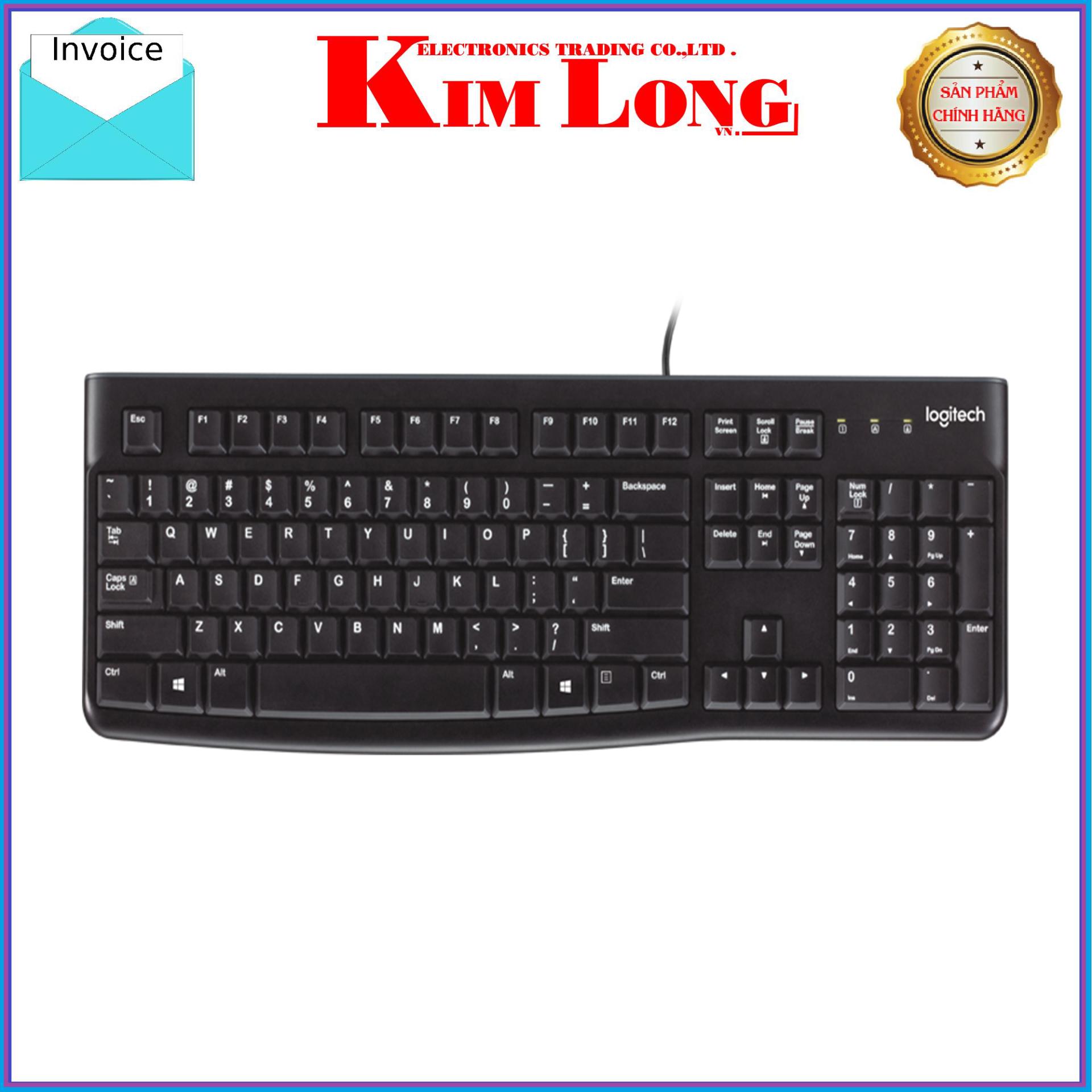 Bàn phím computer logitech k120 có wire-warranty 3 years genuine