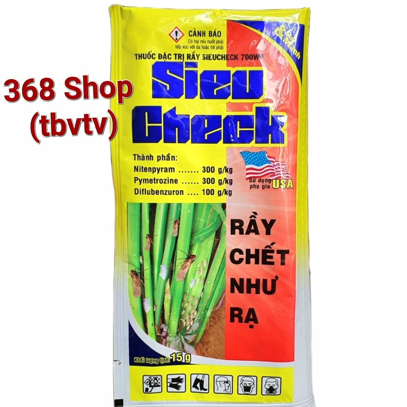 💎 Thuốc trừ sâu SIEUCHECK 700WP (15gr)💖 Rầy chết như rạ..
