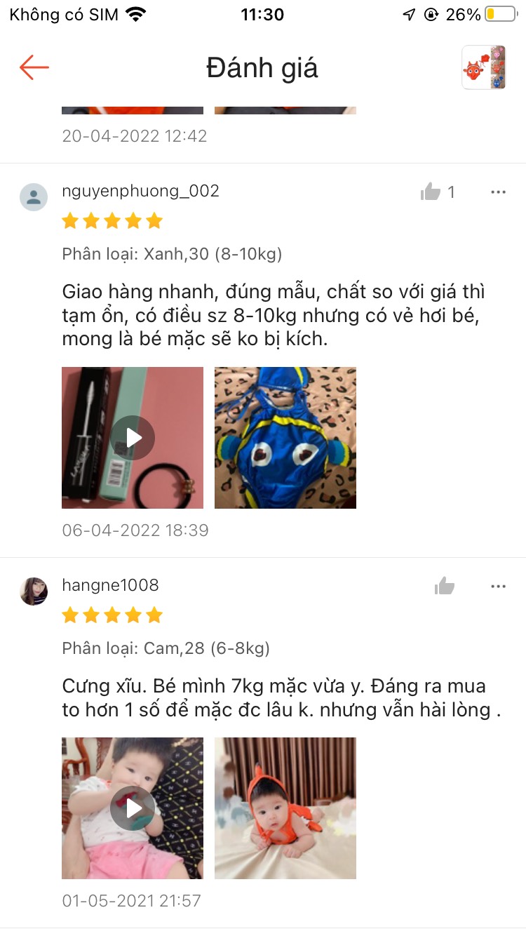 [Nhập RS0822 giảm 30k cho đơn 99k]Đồ bơi hình cá nemo cho bé