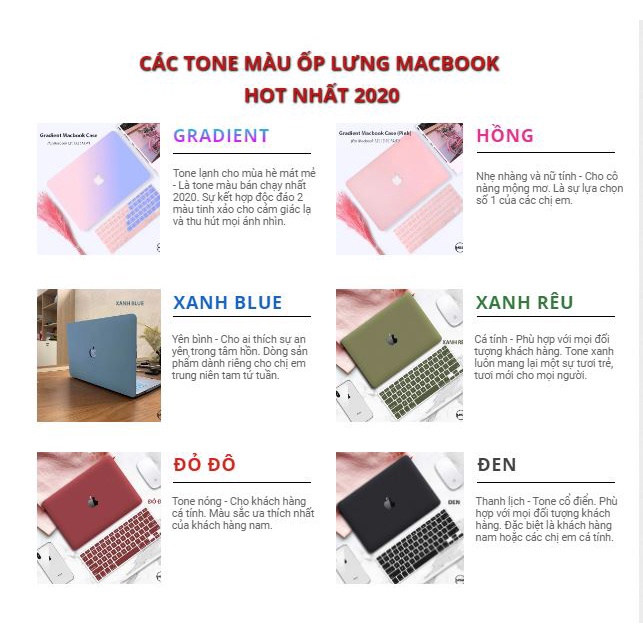 COMBO Ốp Macbook 13 Air ( 2017 - 2020 - M1 ) Và Phủ Phím Cùng Màu